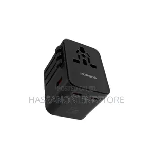 Porodo GaN Universal Travel Multi-Port Quick Charger – Black