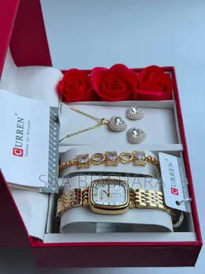 Curren Gold and White Ladies Ser for Girlfriends Day Gift