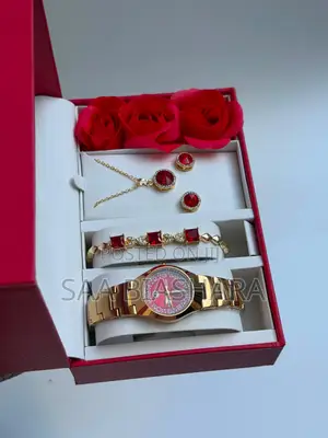 Rado Gold and Red Ladies Set for Girlfriends Day