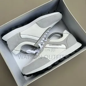 3 Colours Dolce Gabbana Brand Men's Leather Shoes or Sneakers