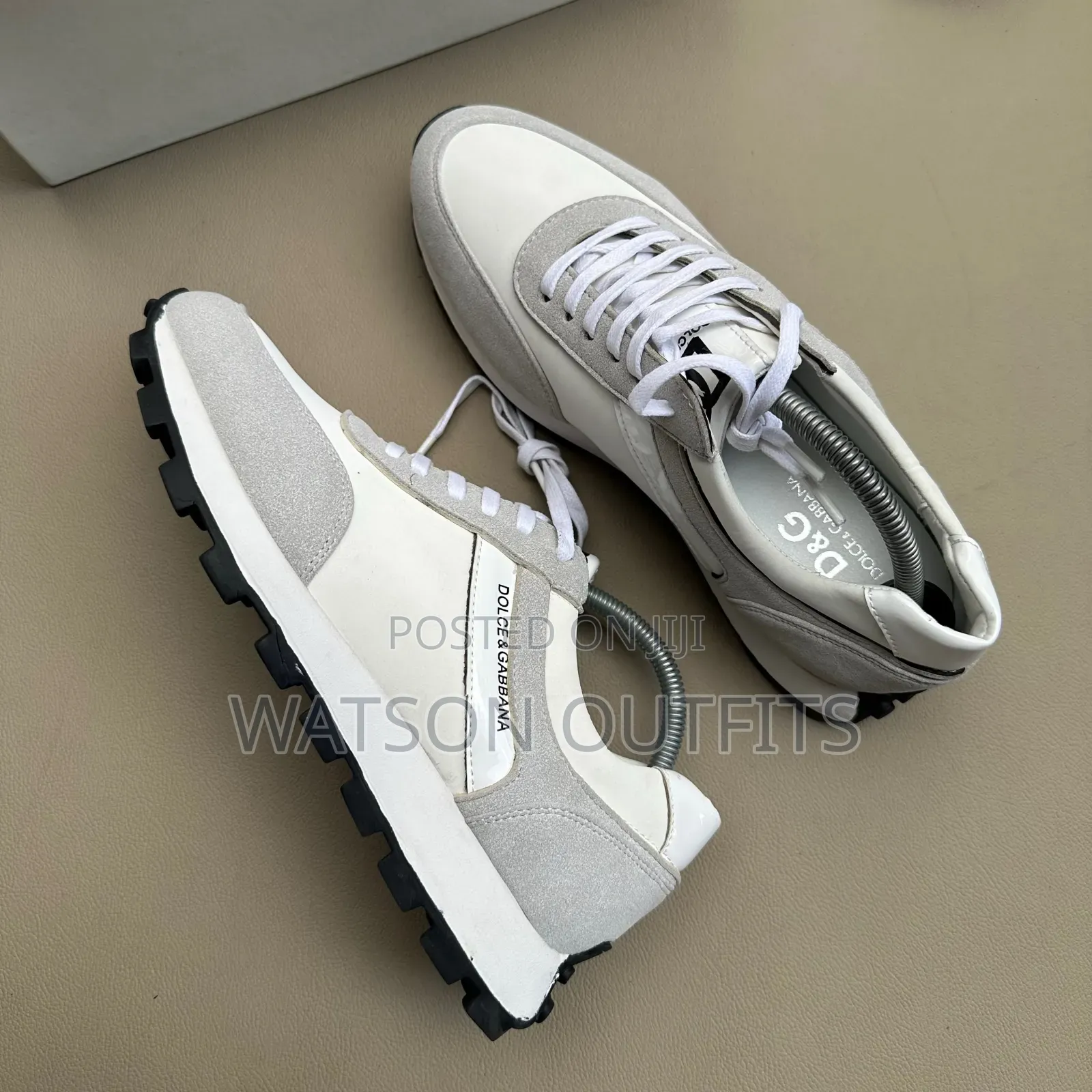 3 Colours Dolce Gabbana Brand Men's Leather Shoes or Sneakers