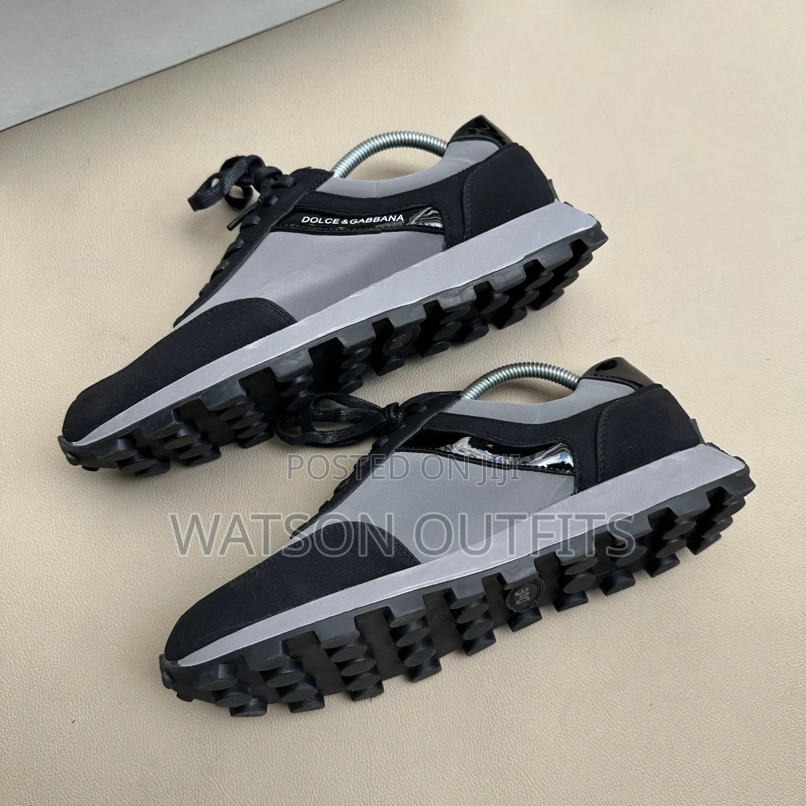 3 Colours Dolce Gabbana Brand Men's Leather Shoes or Sneakers
