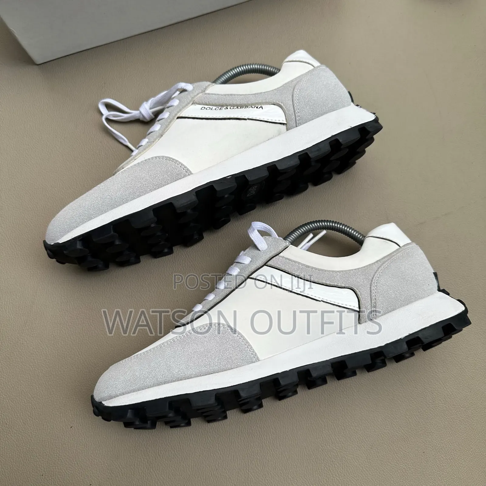 3 Colours Dolce Gabbana Brand Men's Leather Shoes or Sneakers