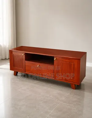 Mid-Century Modern Wooden TV Stand ( TV SHOWCASE )