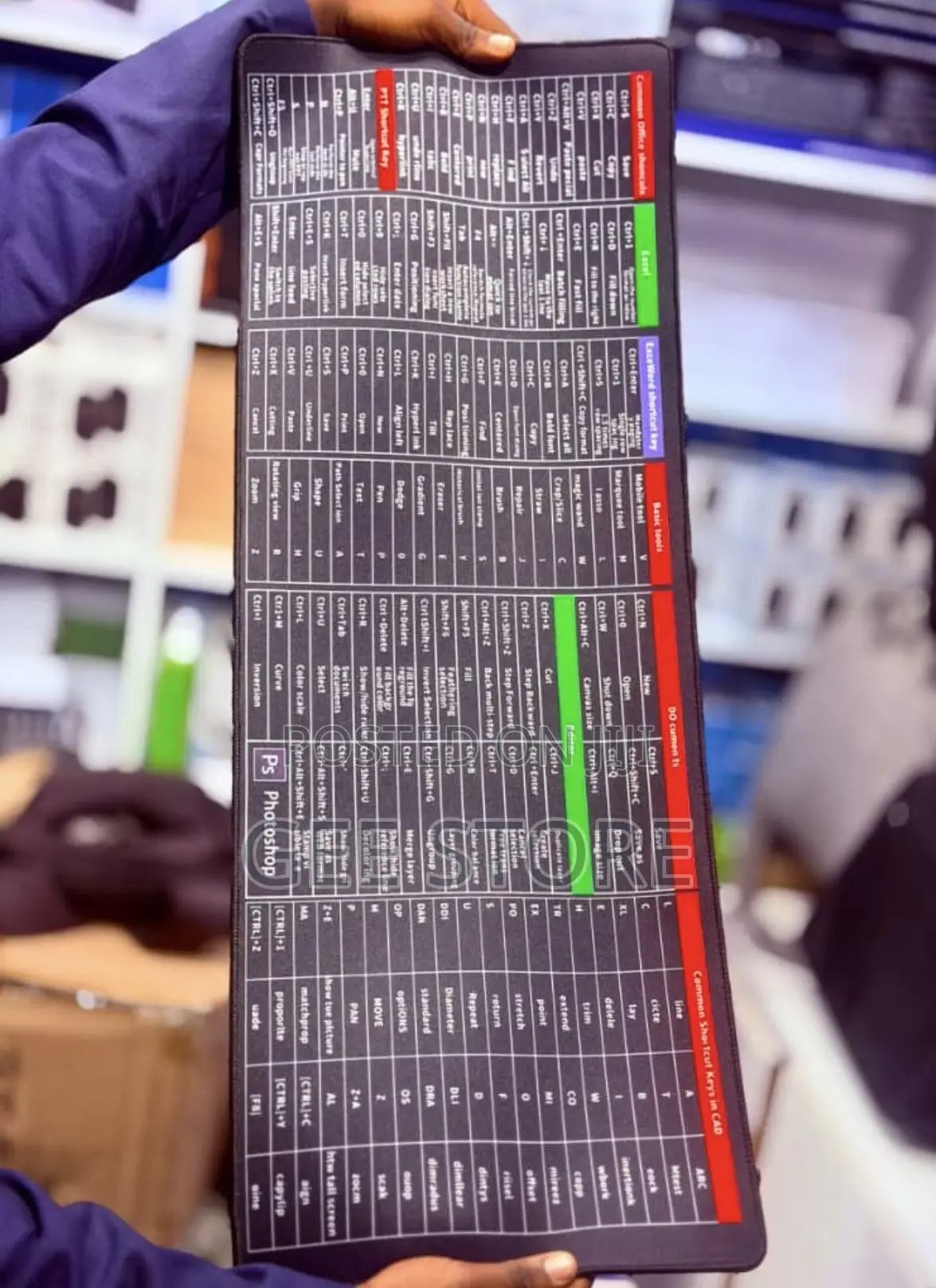 Mouse Pad Shortcut Keys