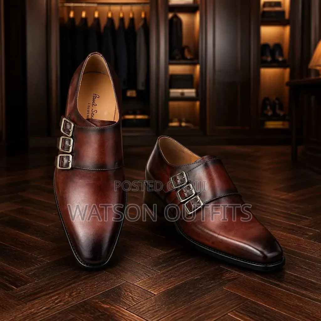 Men's Leather Shoes 2 Colours Paul Smith Brand Footwears With No Ropes