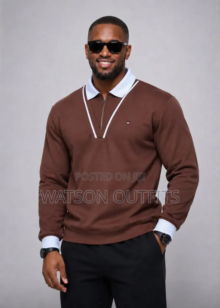 Smartly Branded Nicely Designed Collars Men's Long Sleeves T-Shirts