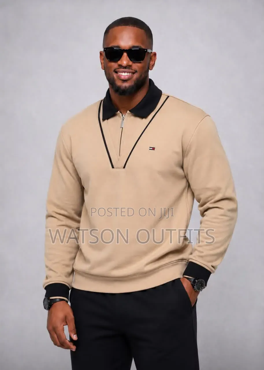 Smartly Branded Nicely Designed Collars Men's Long Sleeves T-Shirts