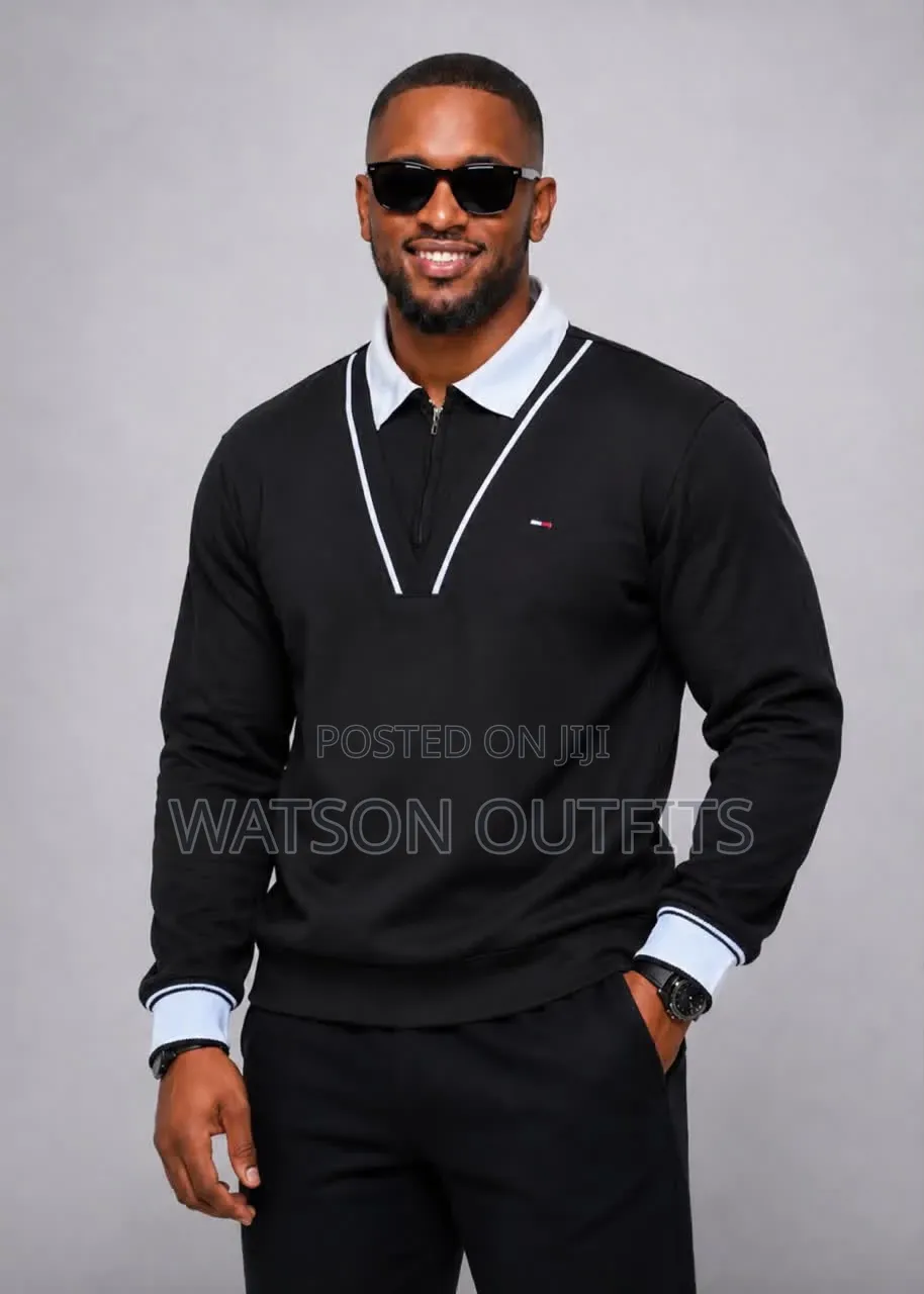 Smartly Branded Nicely Designed Collars Men's Long Sleeves T-Shirts
