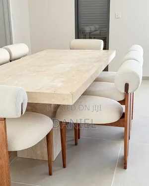 Dining Table Ya Viti Nane Mbao Ngumu Hard Wood