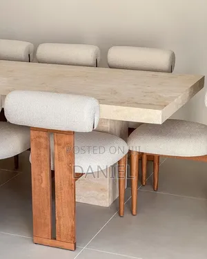 Dining Table Ya Viti Nane Mbao Ngumu Hard Wood