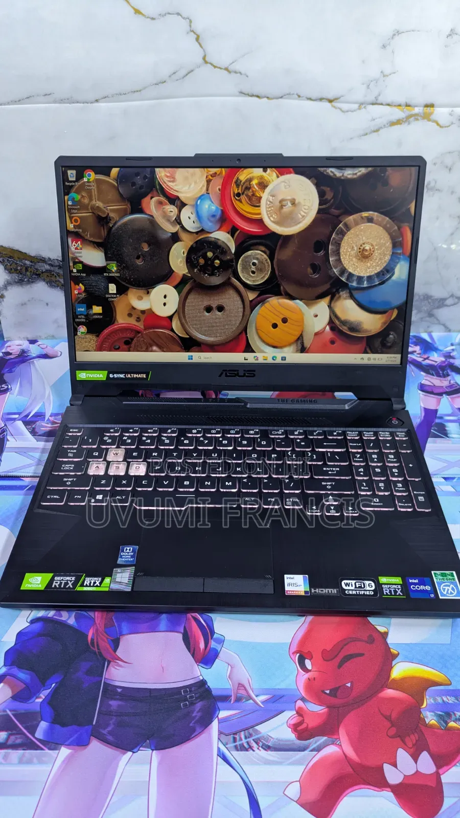 Laptop Asus TUF Gaming F15 16GB Intel Core i7 SSD 512GB
