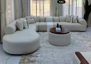 Sofa Set L Shaped Fibers Na Spring