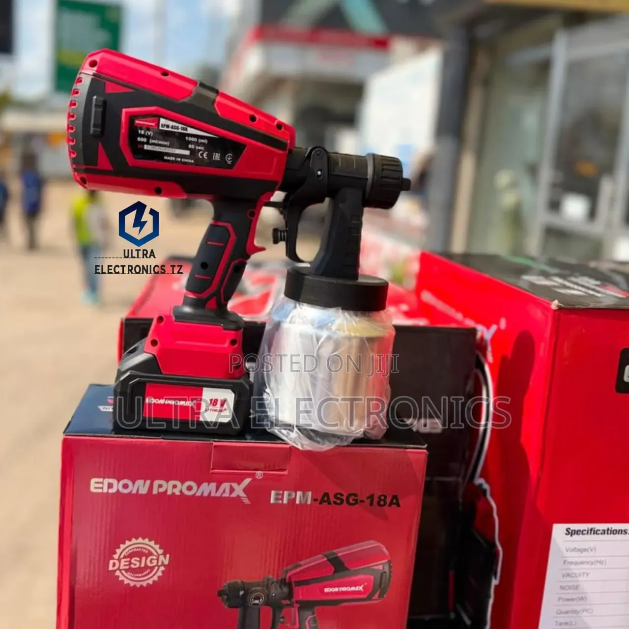 Professional EDON PROMAX Cordless Paint Spray Gun Rechargeable