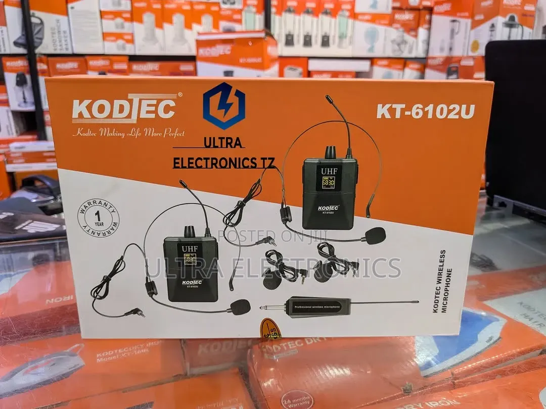 KODTEC Wireless Head Microphone 2 Kuvaa Kichwani (2)kuvaa Kwenye Shati