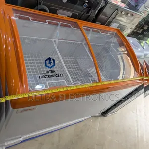 ORIGINAL ASCO POWERFUL Showcase Freezer/ Glass Top Freezer With 337 L