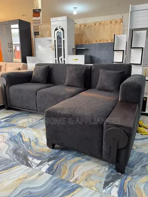 Sofa L Shape High Quality Spring Color Black