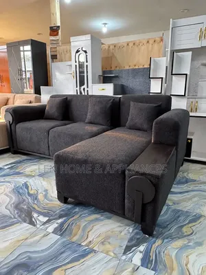 Sofa L Shape High Quality Spring Color Black