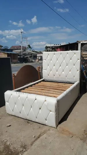 Bed Sofa Leather 4/6 Color White