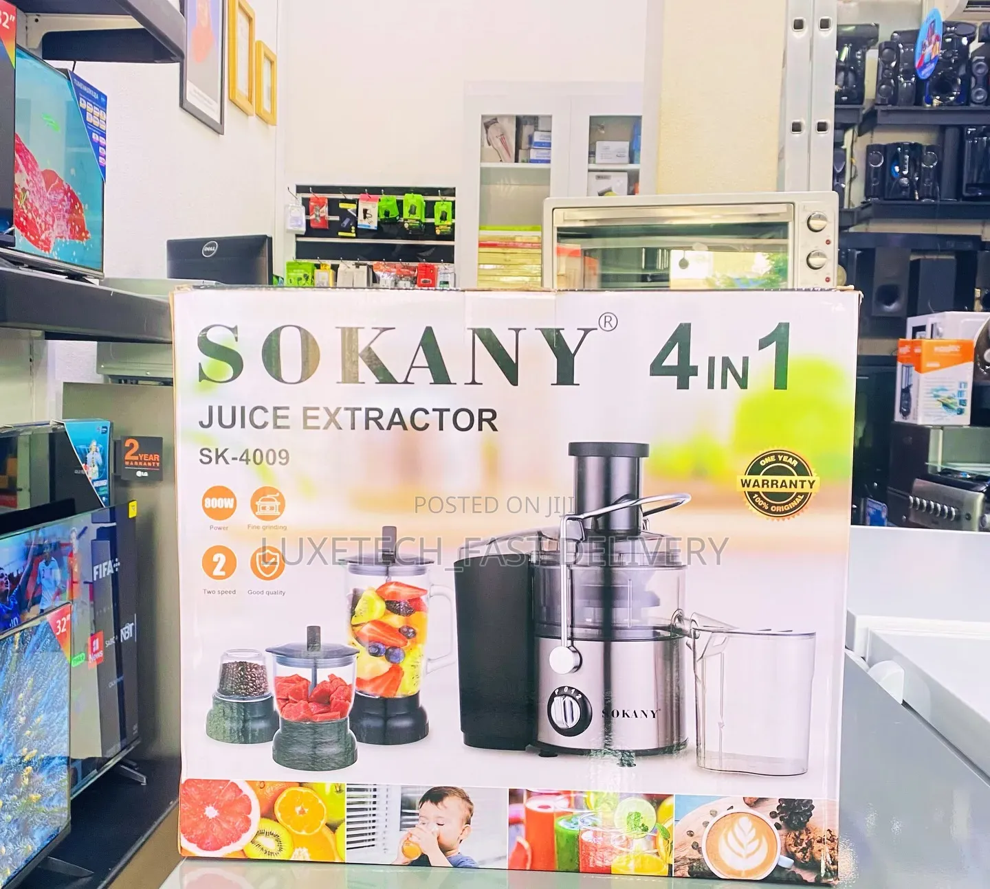 SOKANY SK-4009 4-in-1 Multifunction Juice Extractor (800W)