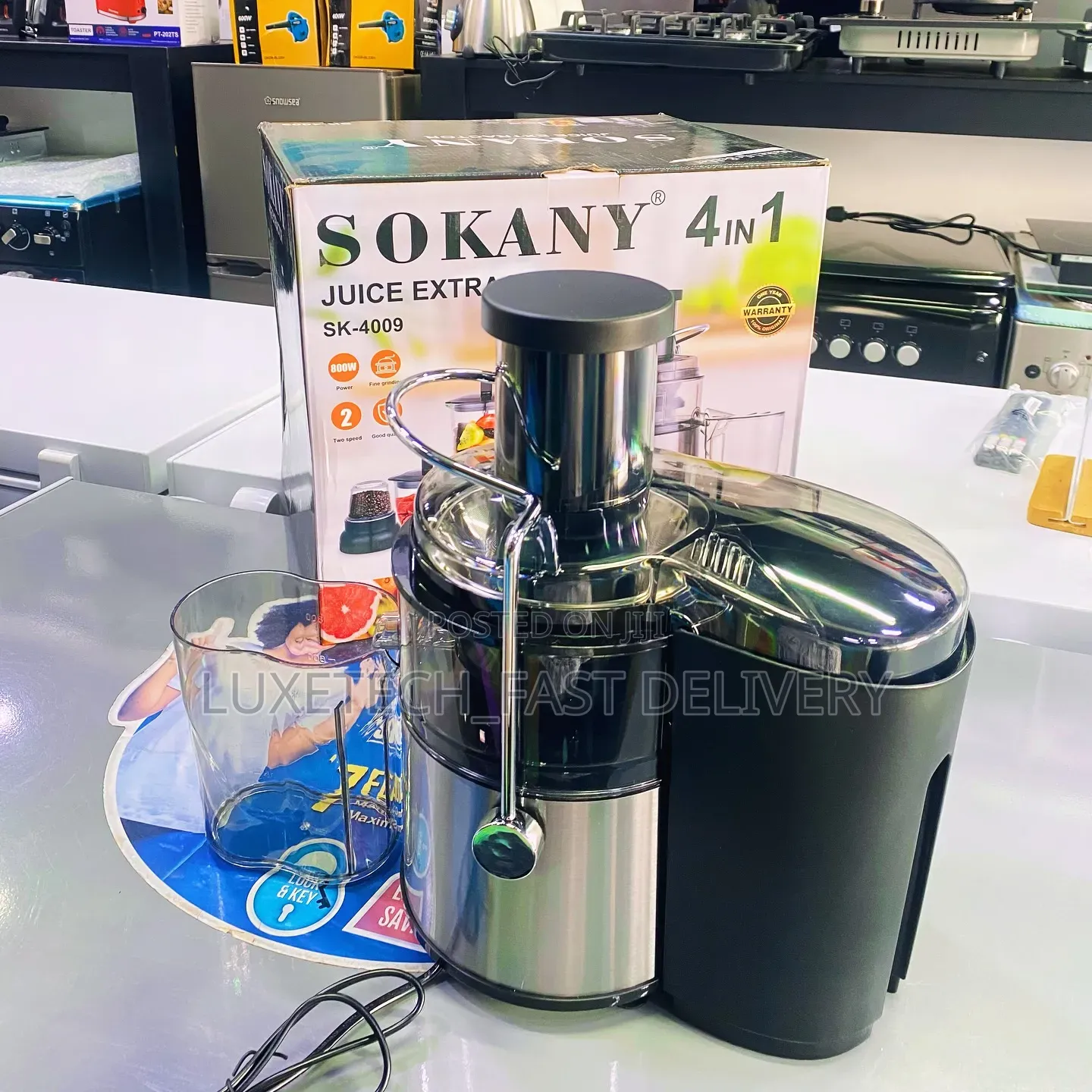 SOKANY SK-4009 4-in-1 Multifunction Juice Extractor (800W)