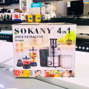 Sokany 4-in-1 Electric Juice Extractor (Centrifugal Juicer)