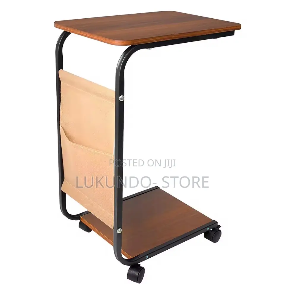 Side Stool With Storage Pocket