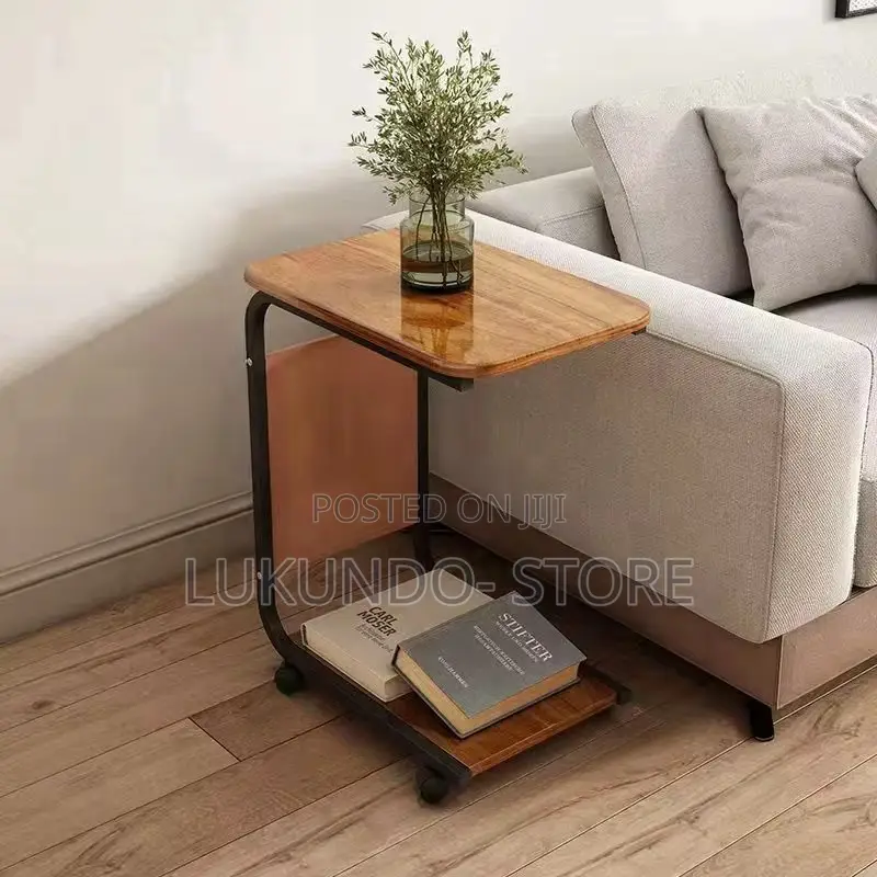 Side Stool With Storage Pocket