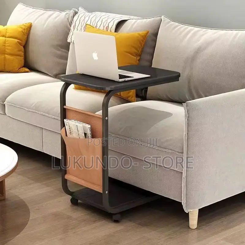 Side Stool With Storage Pocket