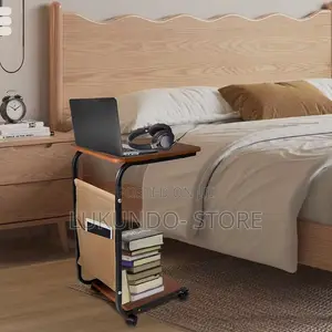 Side Stool With Storage Pocket
