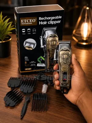 ETCEO Professional Rechargeable Hair Clipper Set,