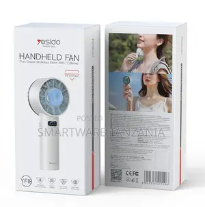 Yesido Handheld Fan With Pure Copper Brushless Motor, 12 Blades
