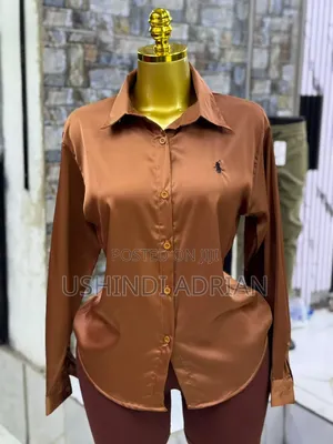 satin Shirt Polo Plain–premium Quality