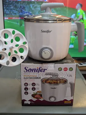 Sonifer Mini Electric Cooker 1.2L, 220V, 600W Stainless Steel