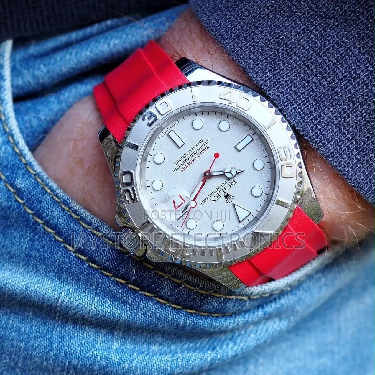 Rolex Yacht Master Red Strap