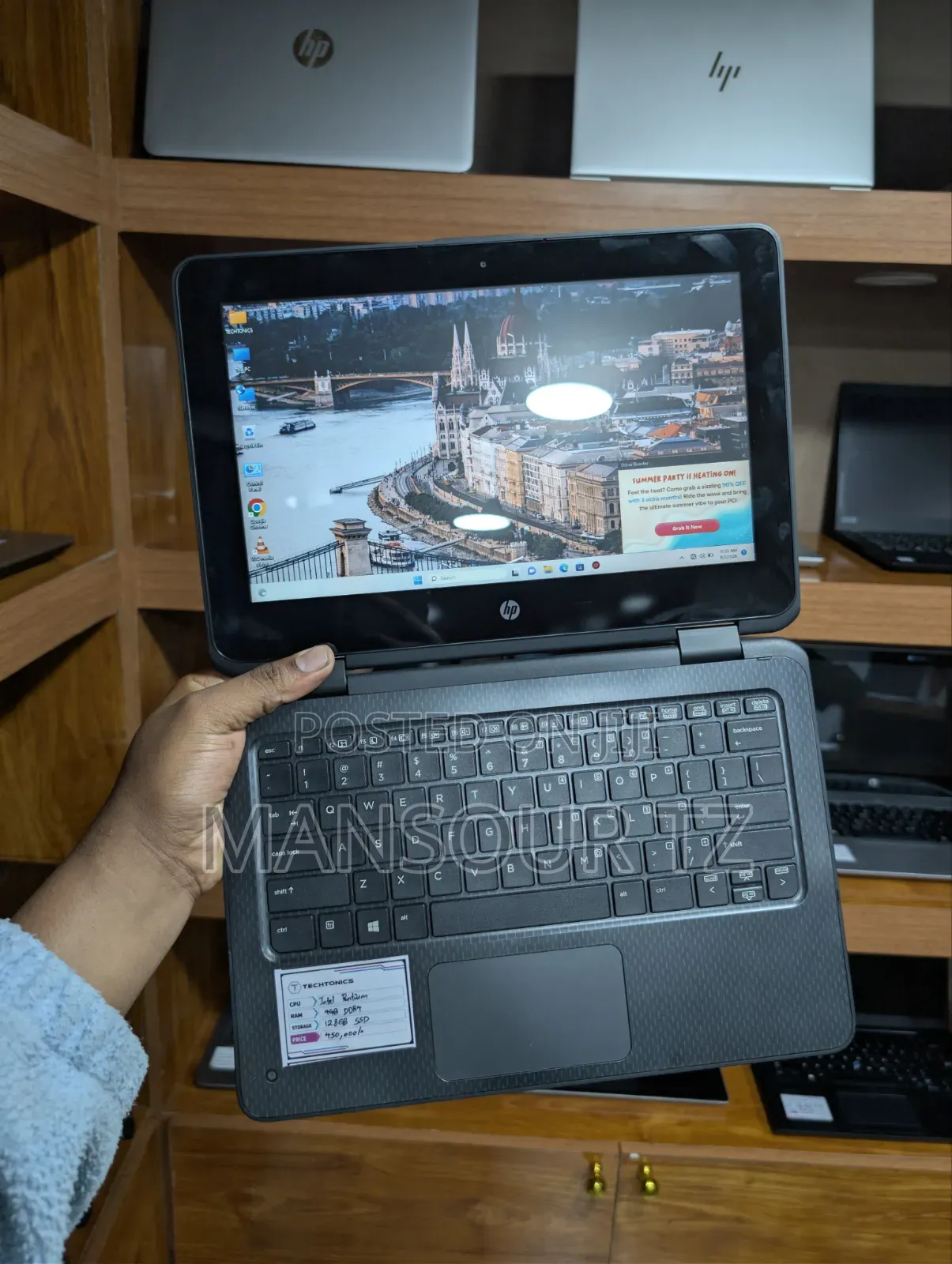 New Laptop HP ProBook X360 11 G1 EE 4GB Intel Pentium SSD 128GB