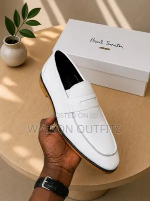 White Colour De'Rossi Brand Italy Brand Men's Leather Shoes