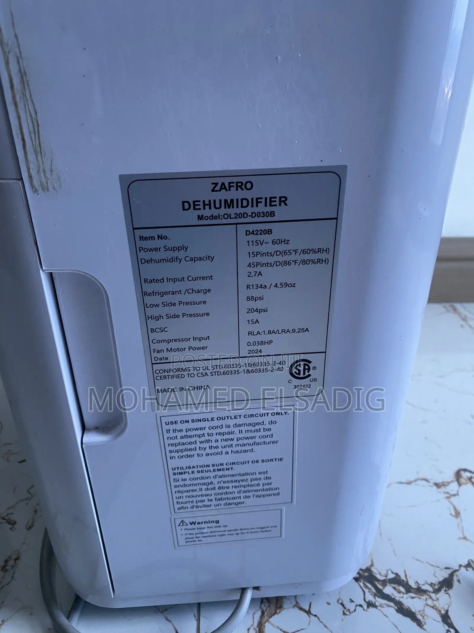 Dehumidifier