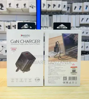 Yesido GaN Charger 65W USB-C PD Fast Charger With 3 Ports for Devices