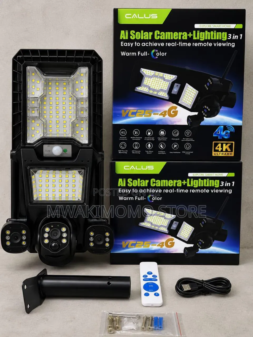 Calus Solar 4g Camera and Lighting
