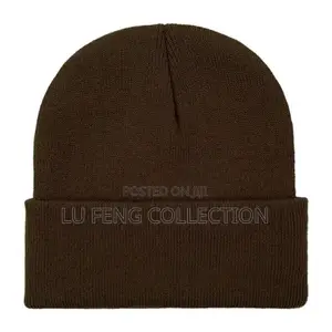 Unisex Acrylic Knit Beanie Winter Hat Custom Logo Embroidery