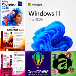 Windows 11 Pro 2026 + Graphics Design Softwares ( Installation )