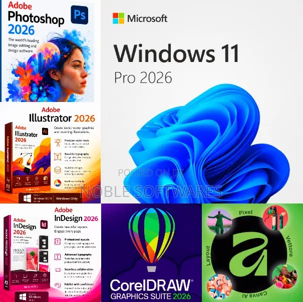Windows 11 Pro 2026 + Graphics Design Softwares ( Installation )