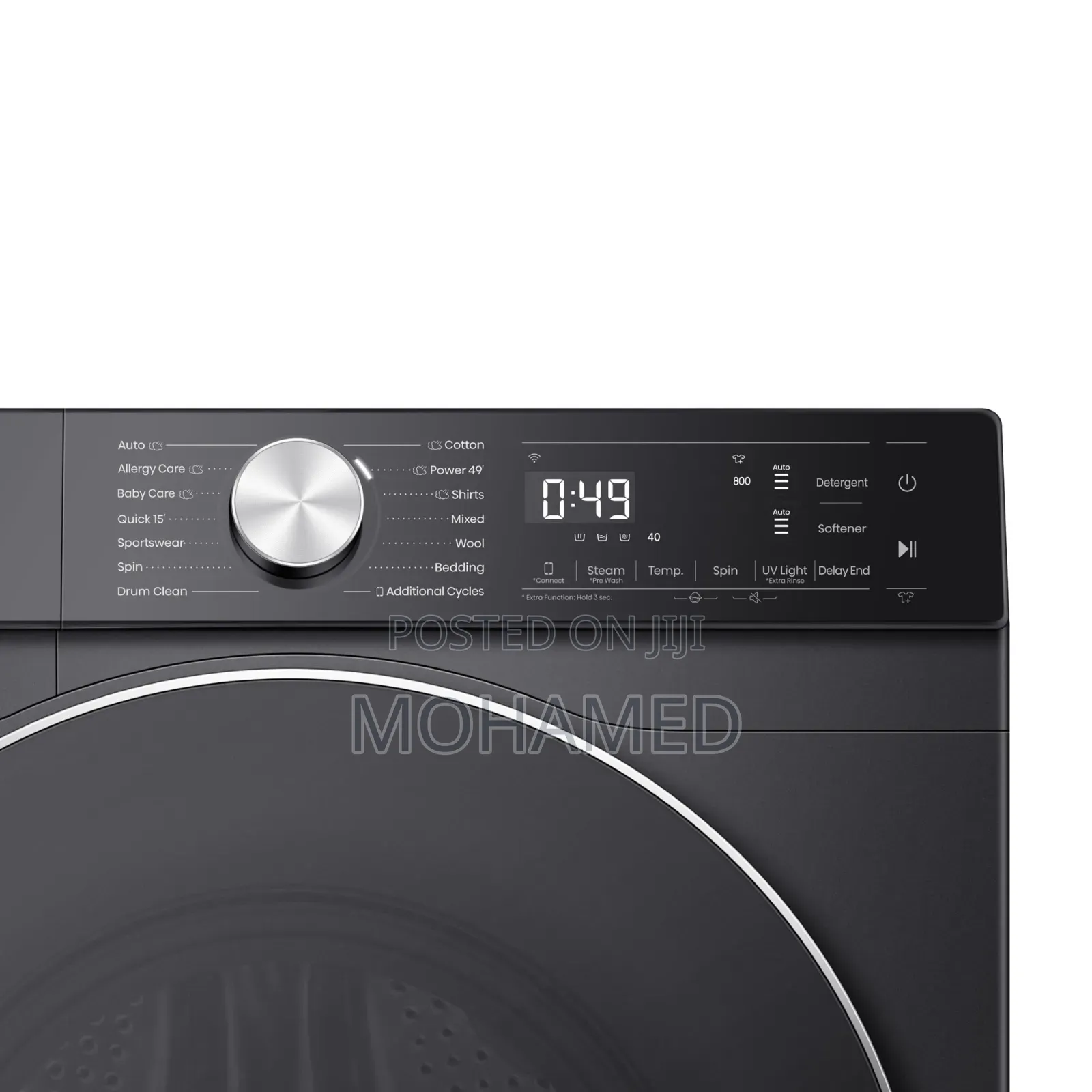 Hisense Wf5s1245bb 12kg Premium Black Front Load Smart Washing Machine