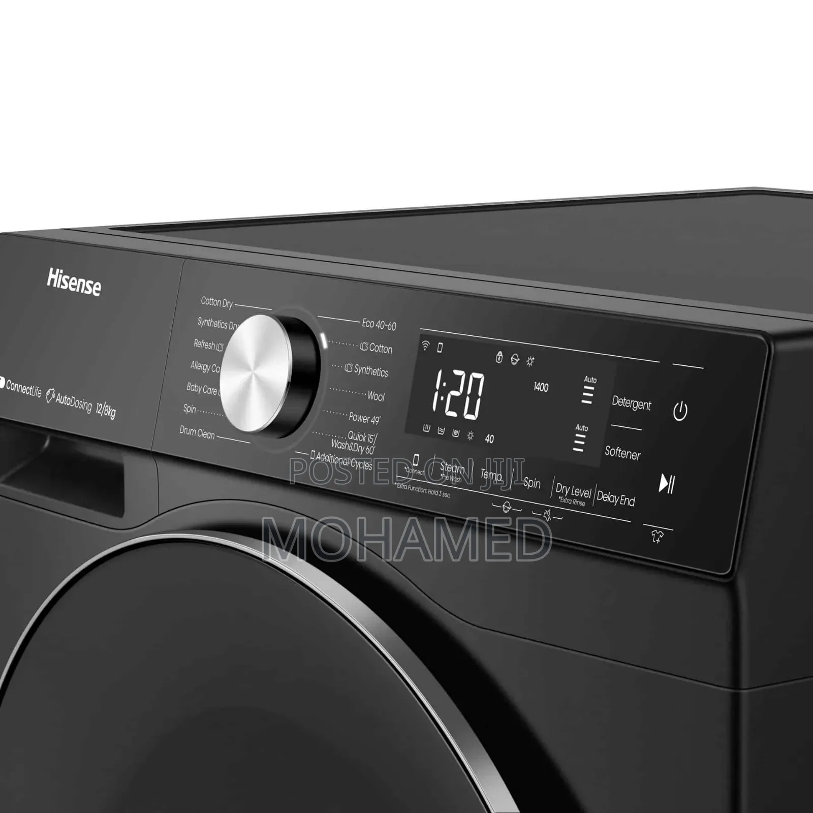 Hisense WD5S1245BB | 5S Series 2 in 1 Washer(12kg) Dryer(8kg)