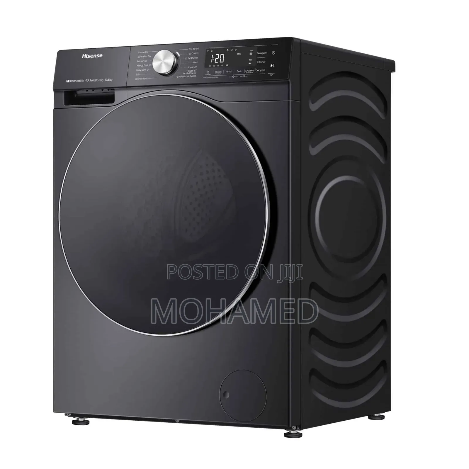 Hisense WD5S1245BB | 5S Series 2 in 1 Washer(12kg) Dryer(8kg)