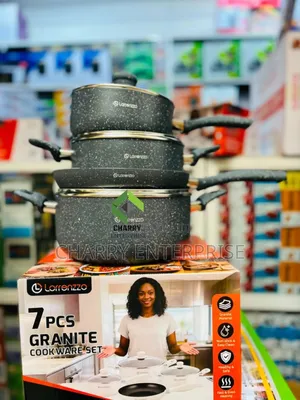Lorrenzzo Granite Cookware Set Sufuria 3 Na Frying Pan 1