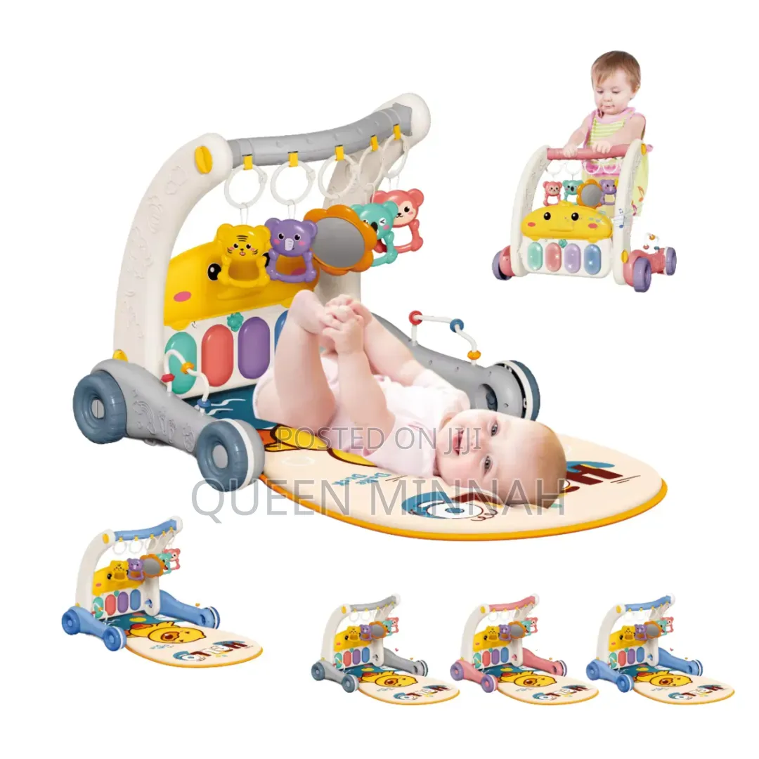 2-in-1 Baby Piano Play Mat and Walker