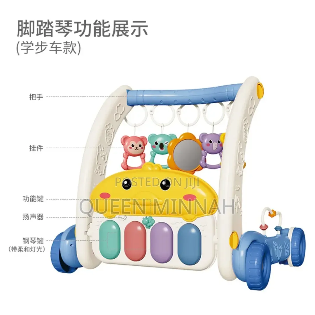 2-in-1 Baby Piano Play Mat and Walker