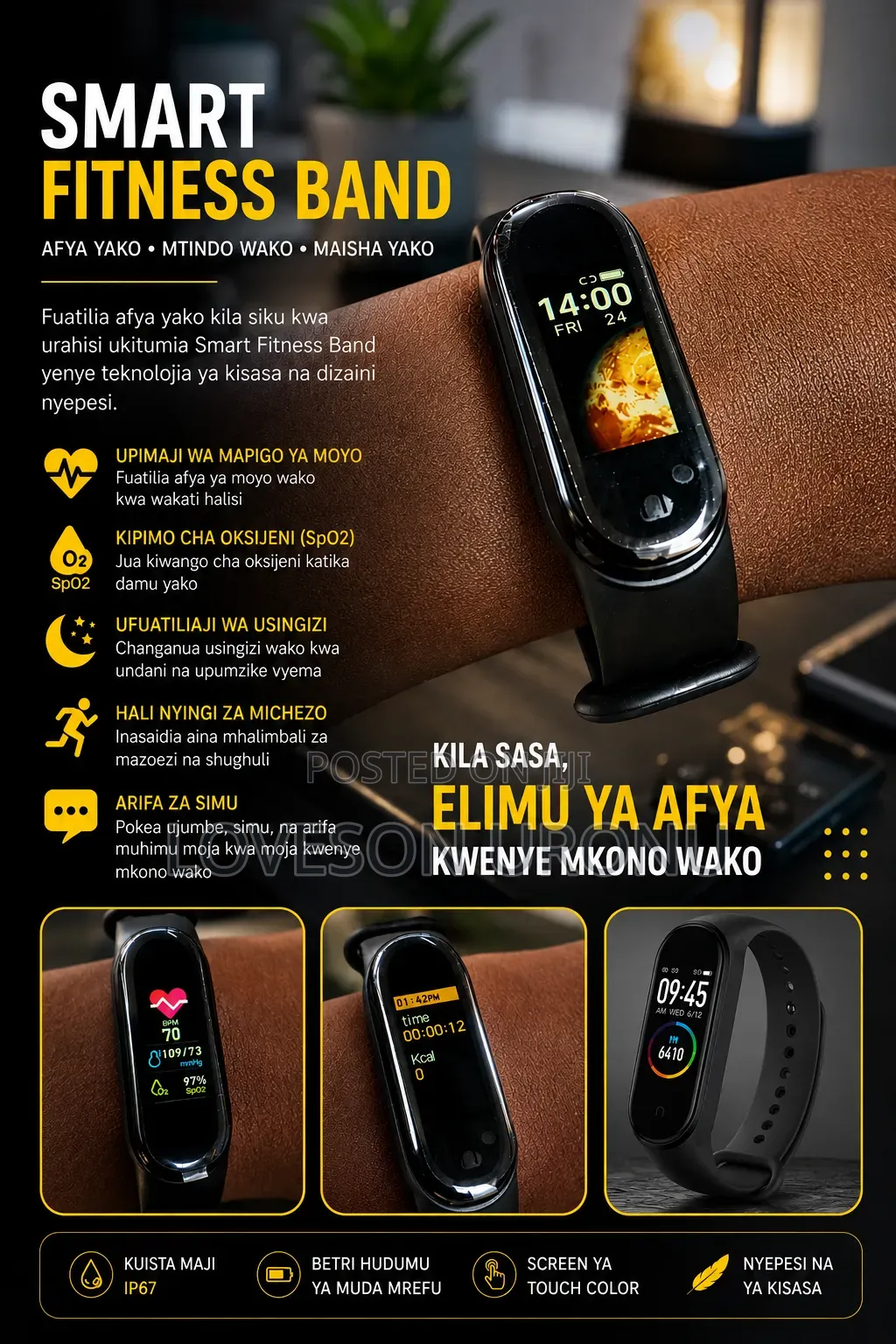 Smart Fitness Watch Band